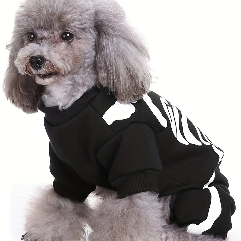 Skeleton Graphic Dog Jumpsuit