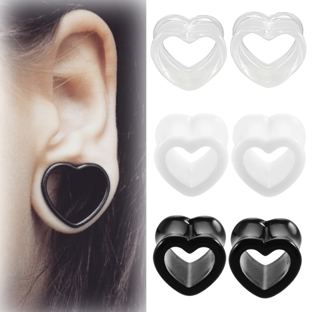 Acrylic Heart Shape Plugs