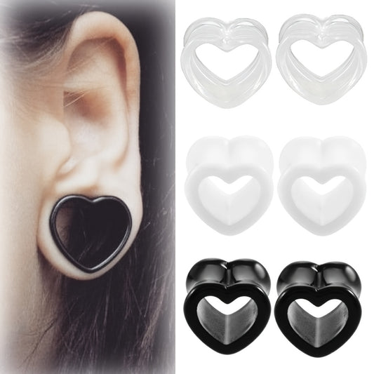 Acrylic Heart Shape Plugs