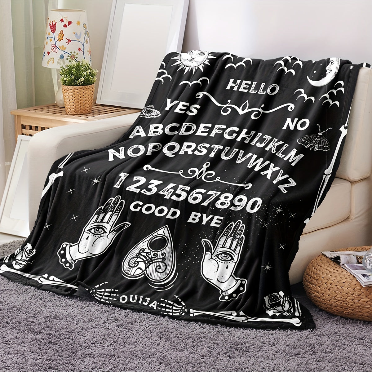 Witch Print Flannel Blanket