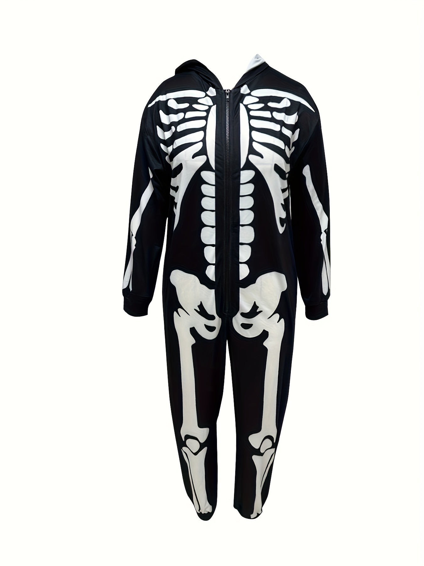 Plus Size Skeleton Sleepwear Jumpsuit