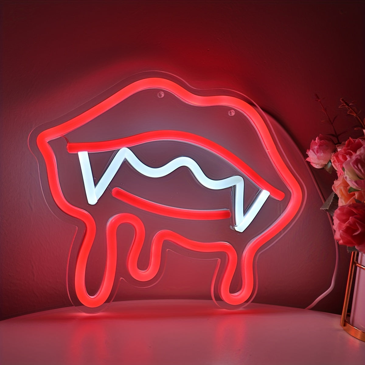 Vampire Lips Neon Sign