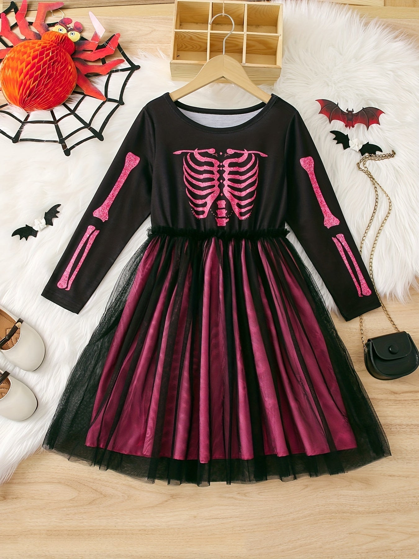 Girls' Long Sleeve Tutu Dress