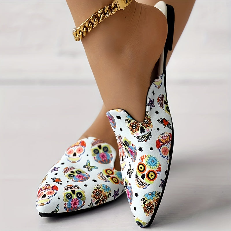 Women's Skull Pattern Sandals