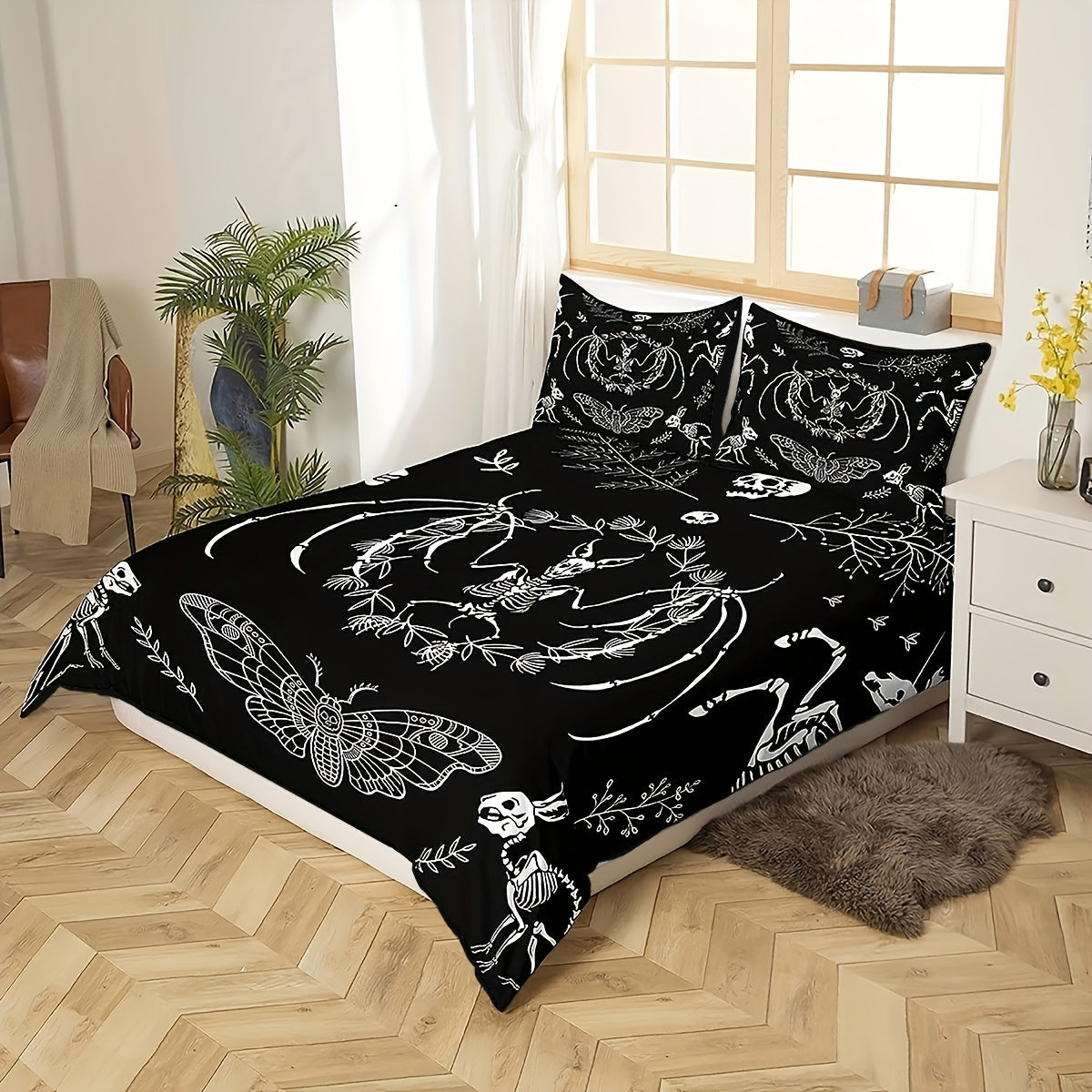 Gothic Skull Bed Set