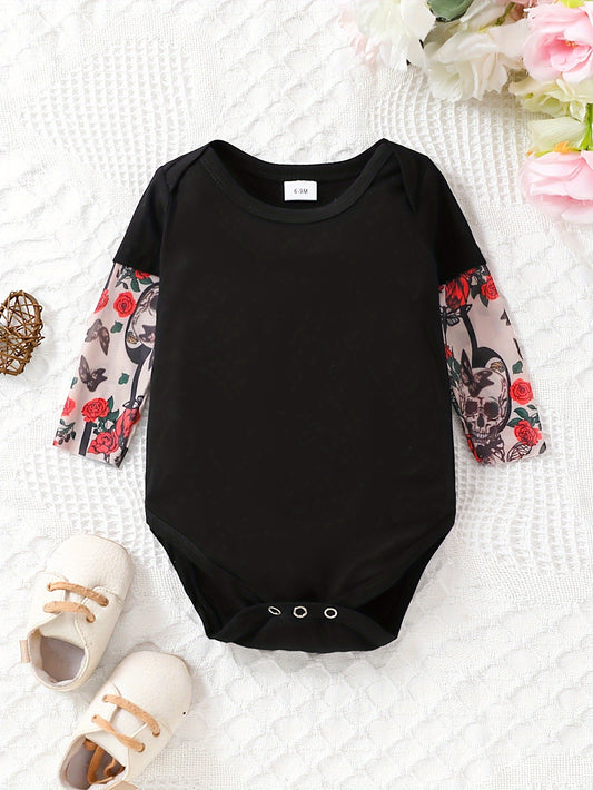 Infant's  Tattoo Pattern Bodysuit