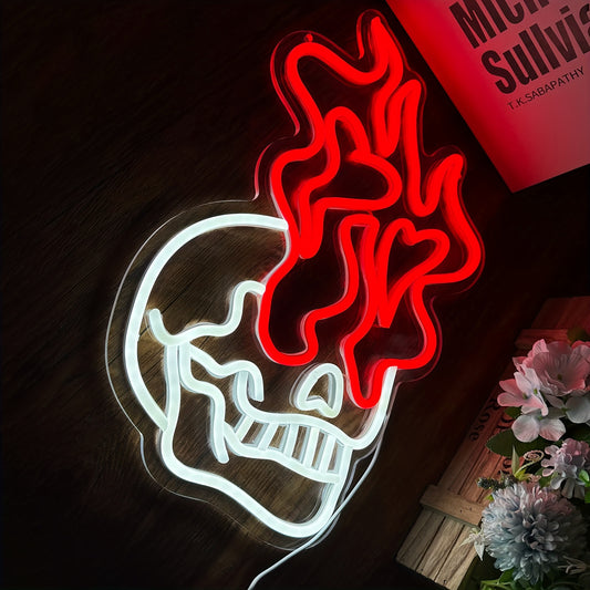 Skull Head Neon Sign