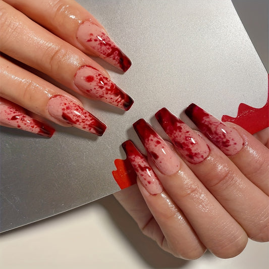 Blood Splattered nails