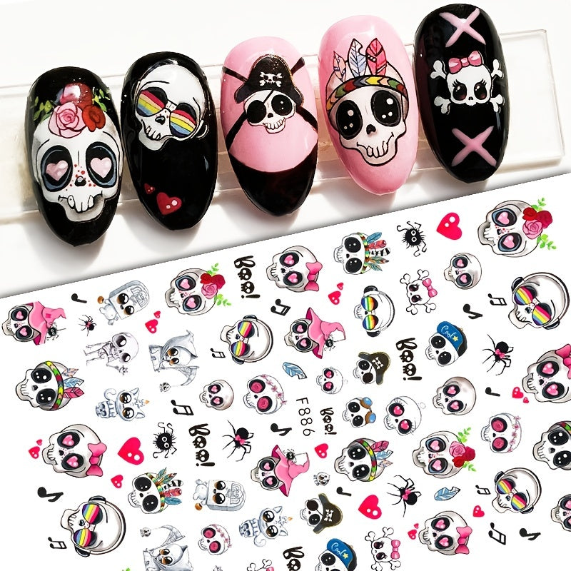 Halloween Nail Art Stickers Decals