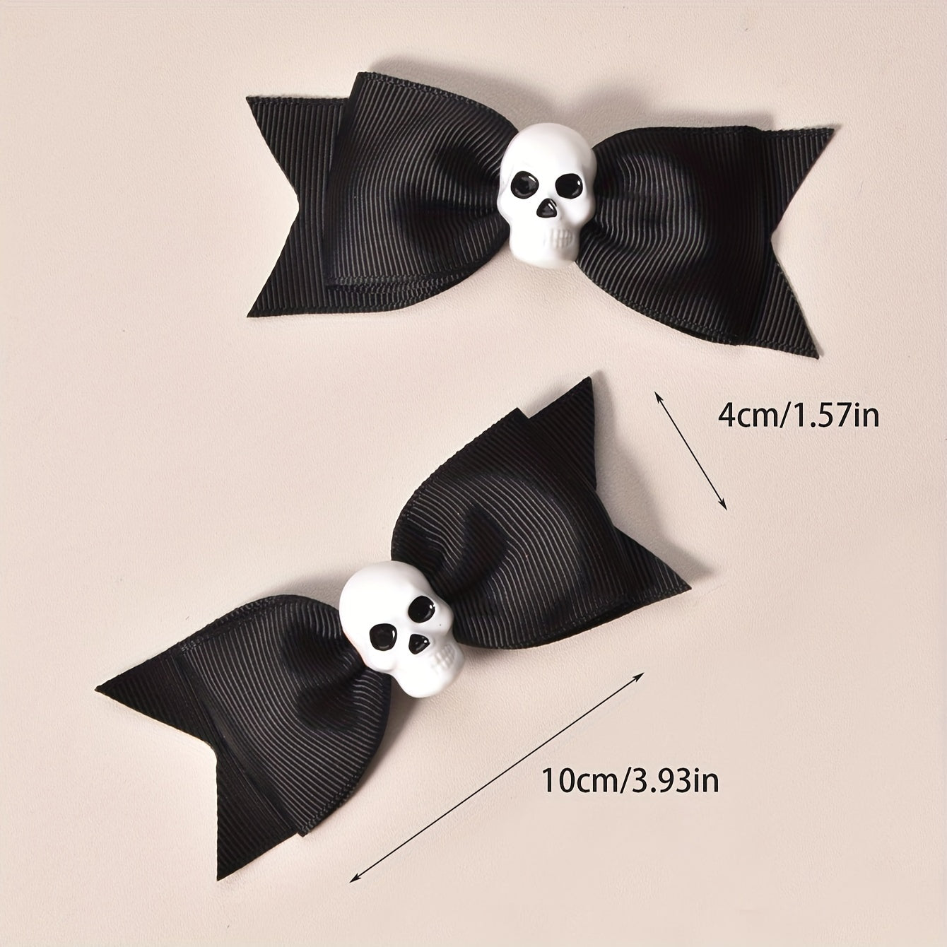 2pcs Simple Skull Dovetail Clips