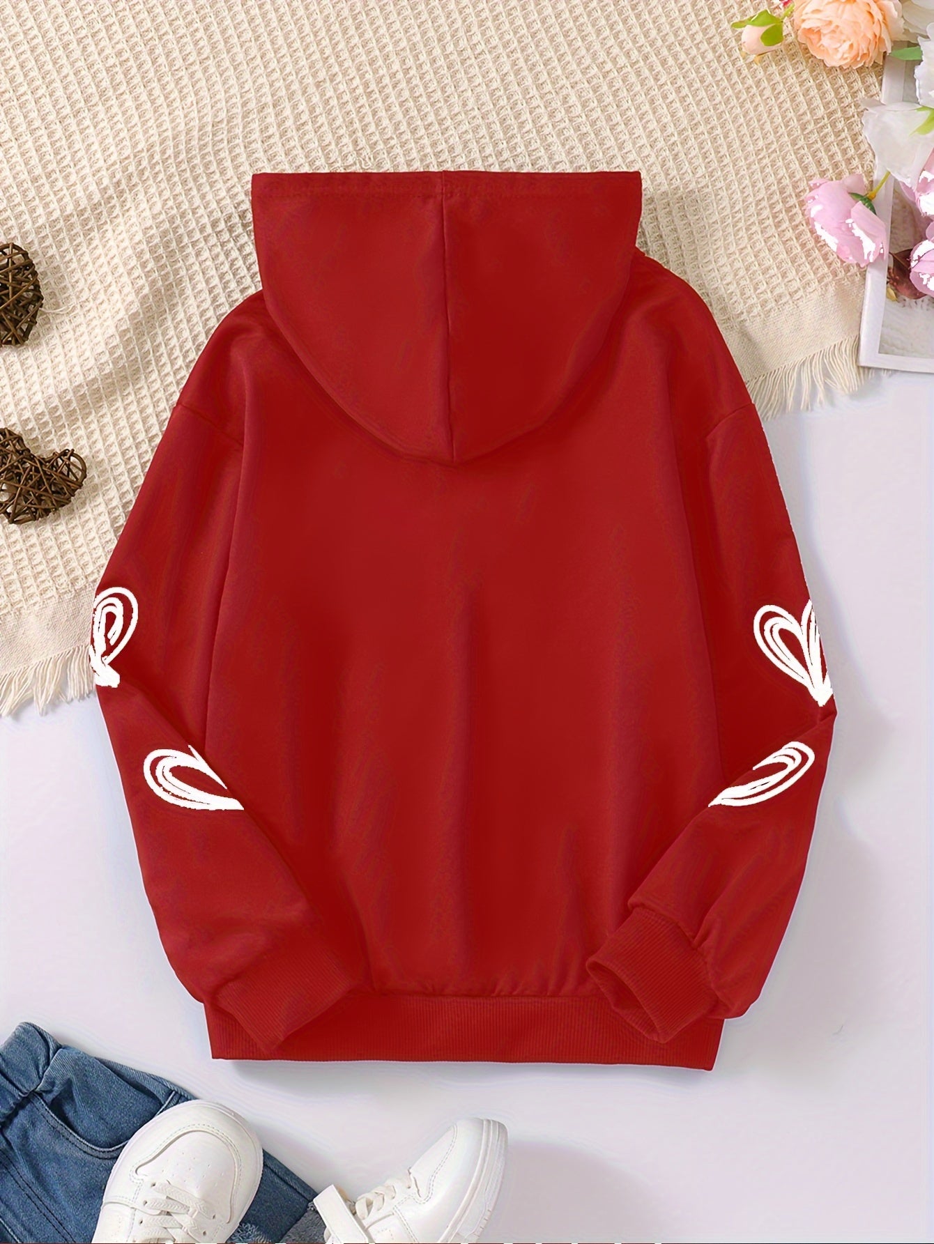 Girls Spider with Heart Zip up Hoodie