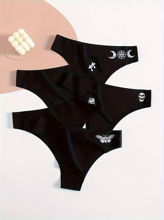 5-Piece High-Cut Panty Set