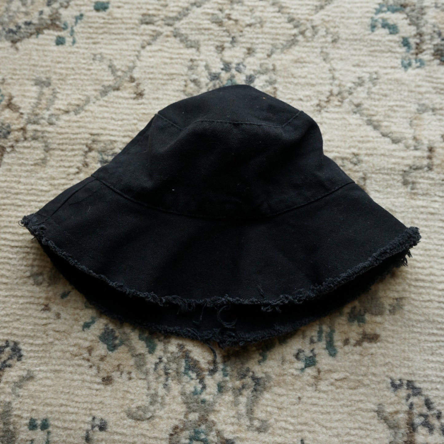 Cotton Canvas Sun Hats - Black