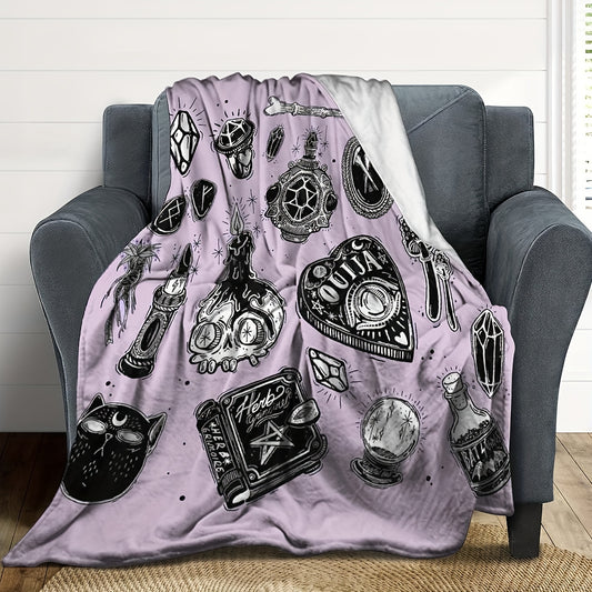 Gothic Purple Throw Blanket