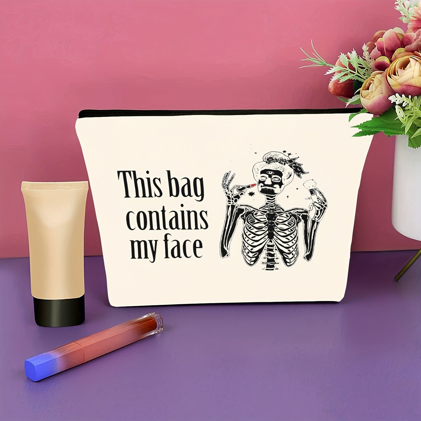 Skeleton Makeup Bag