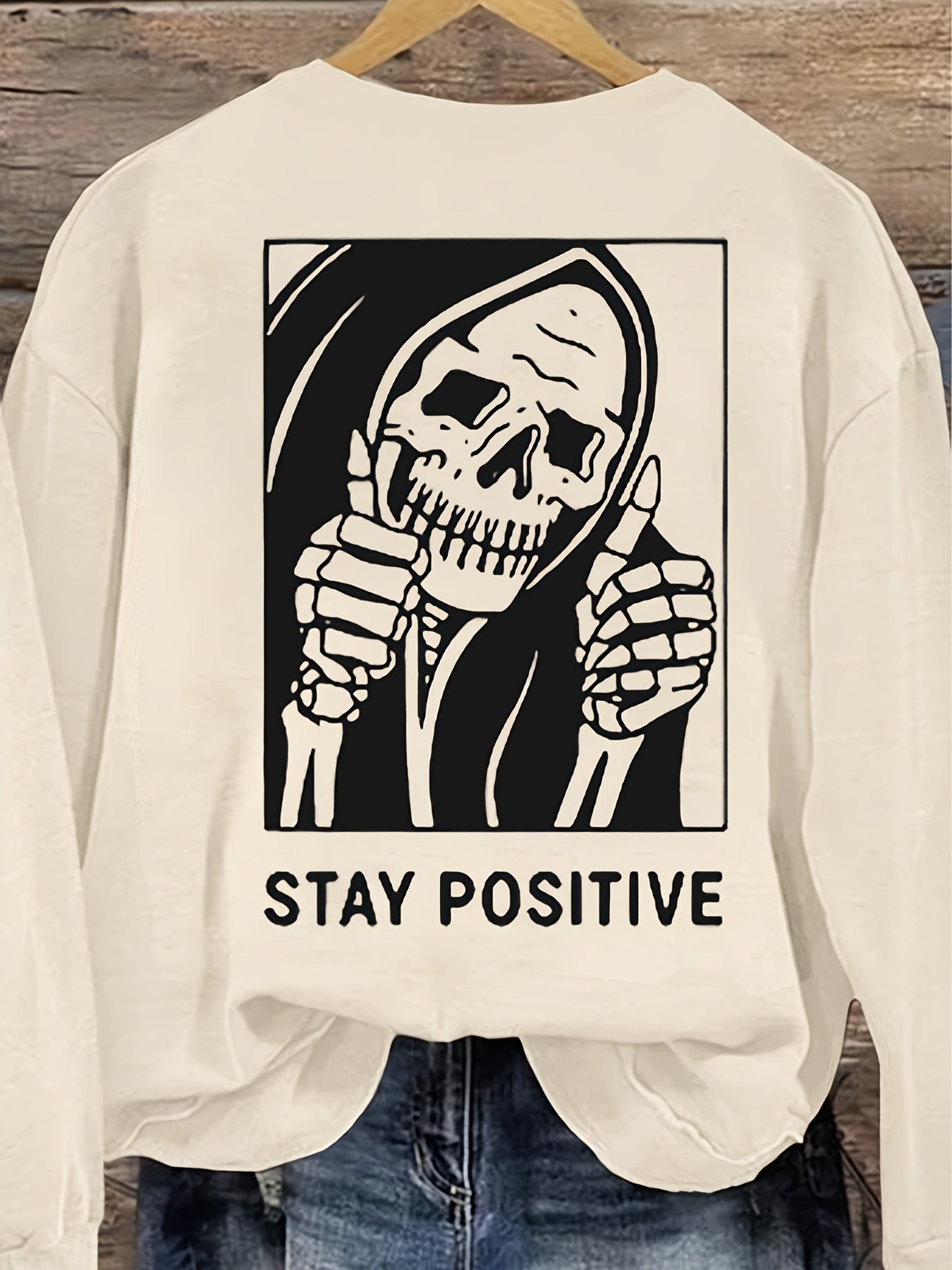 Stay Positive Pullover Sweatshirt