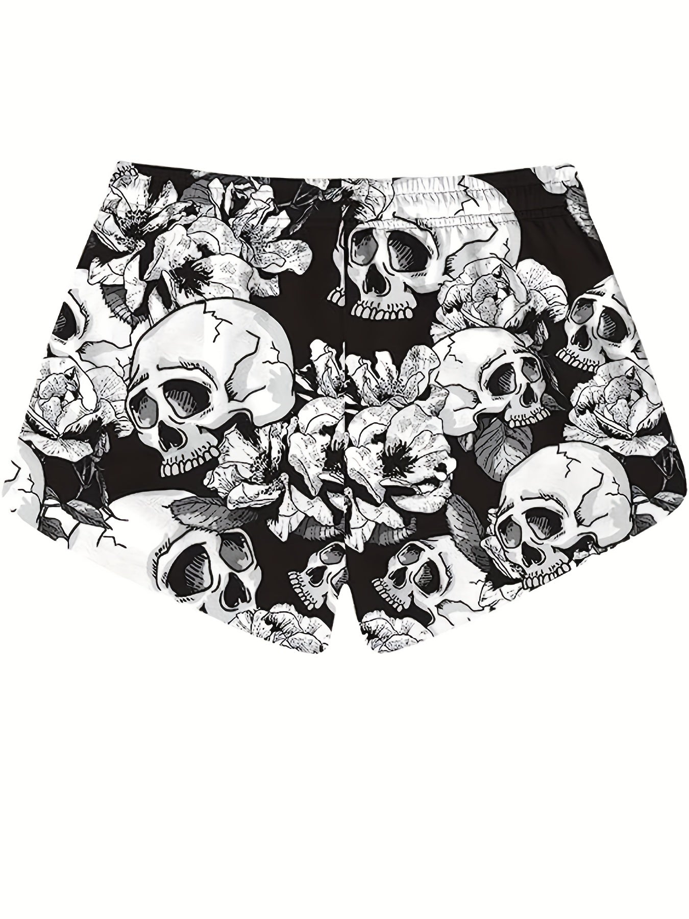 Plus Size Skull shorts