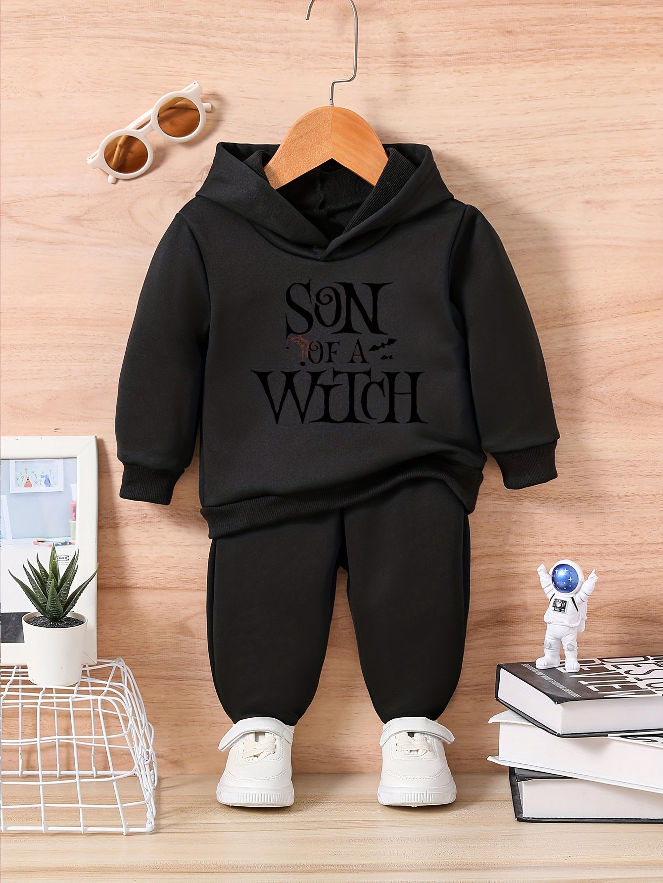 2pcs SON OF A WITCH Hoodie & Pants Set