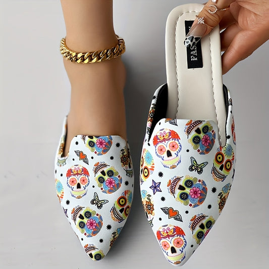 Women's Skull Pattern Sandals