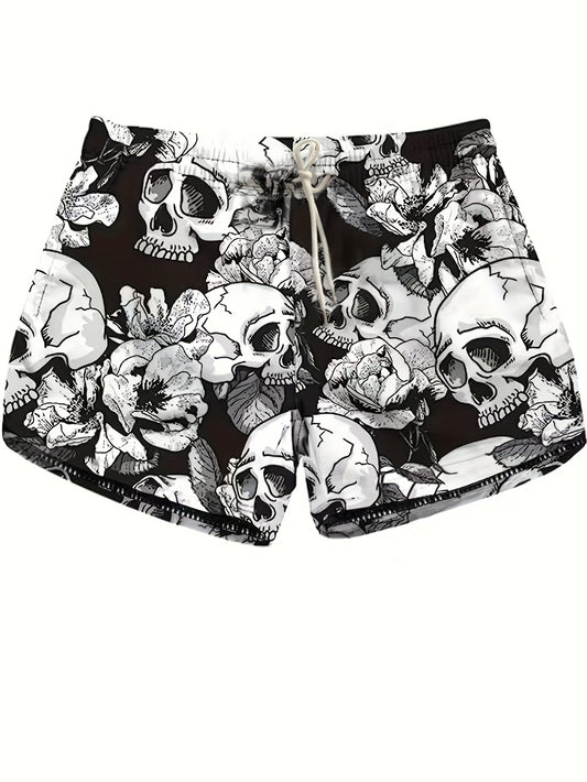 Plus Size Skull shorts