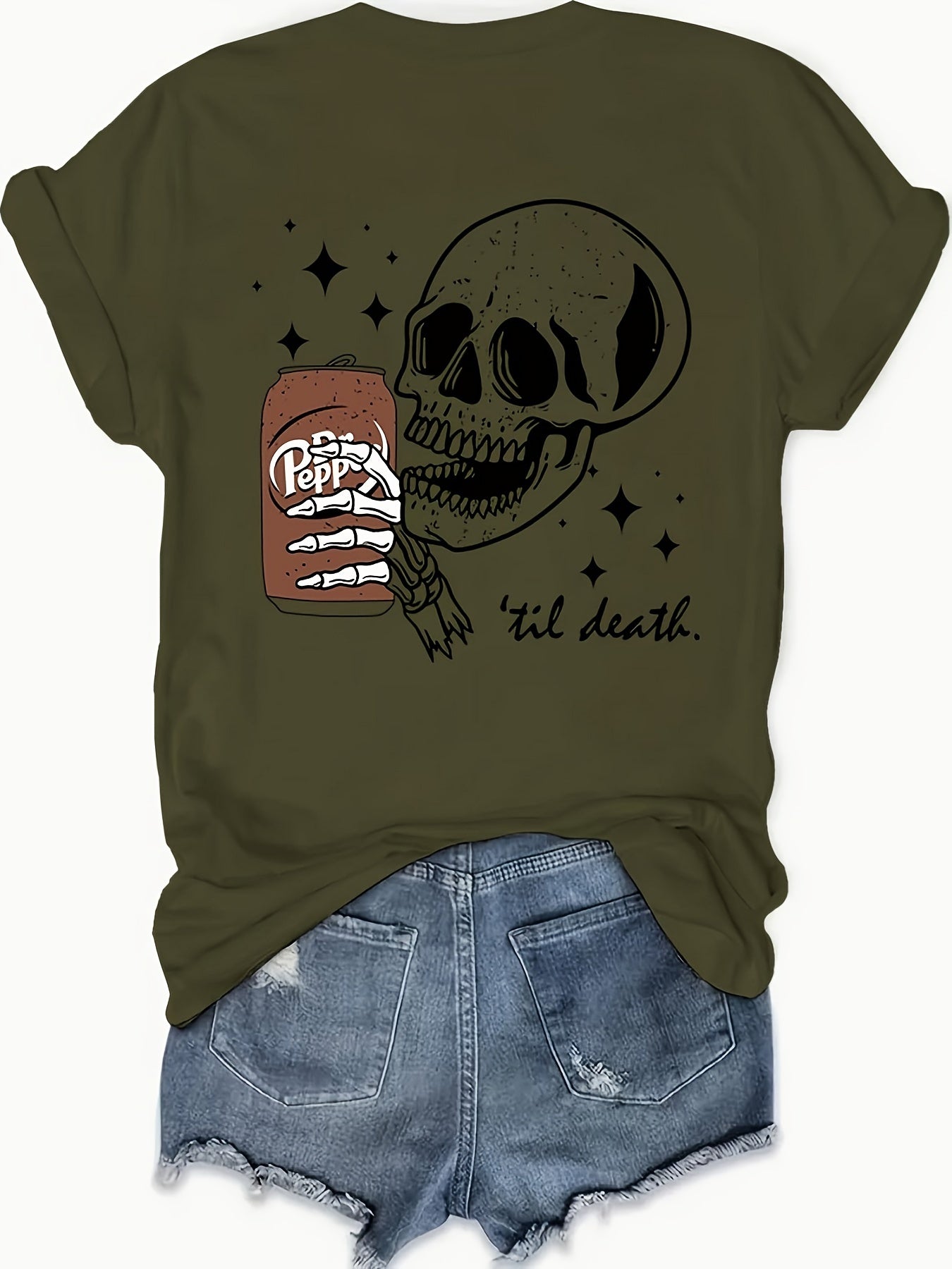 Skull Dr Pepper Tee