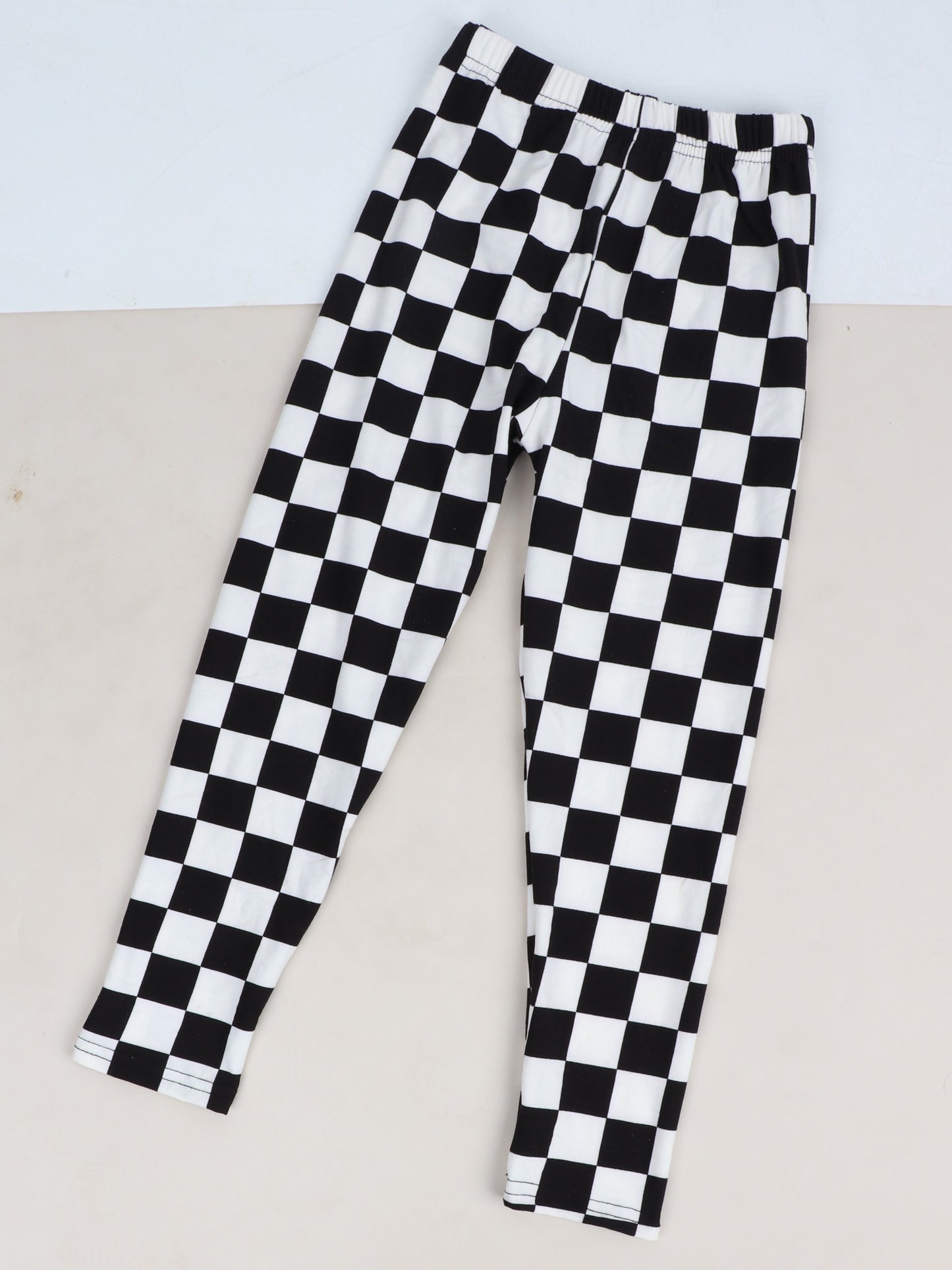 Girls Checkered Leggings