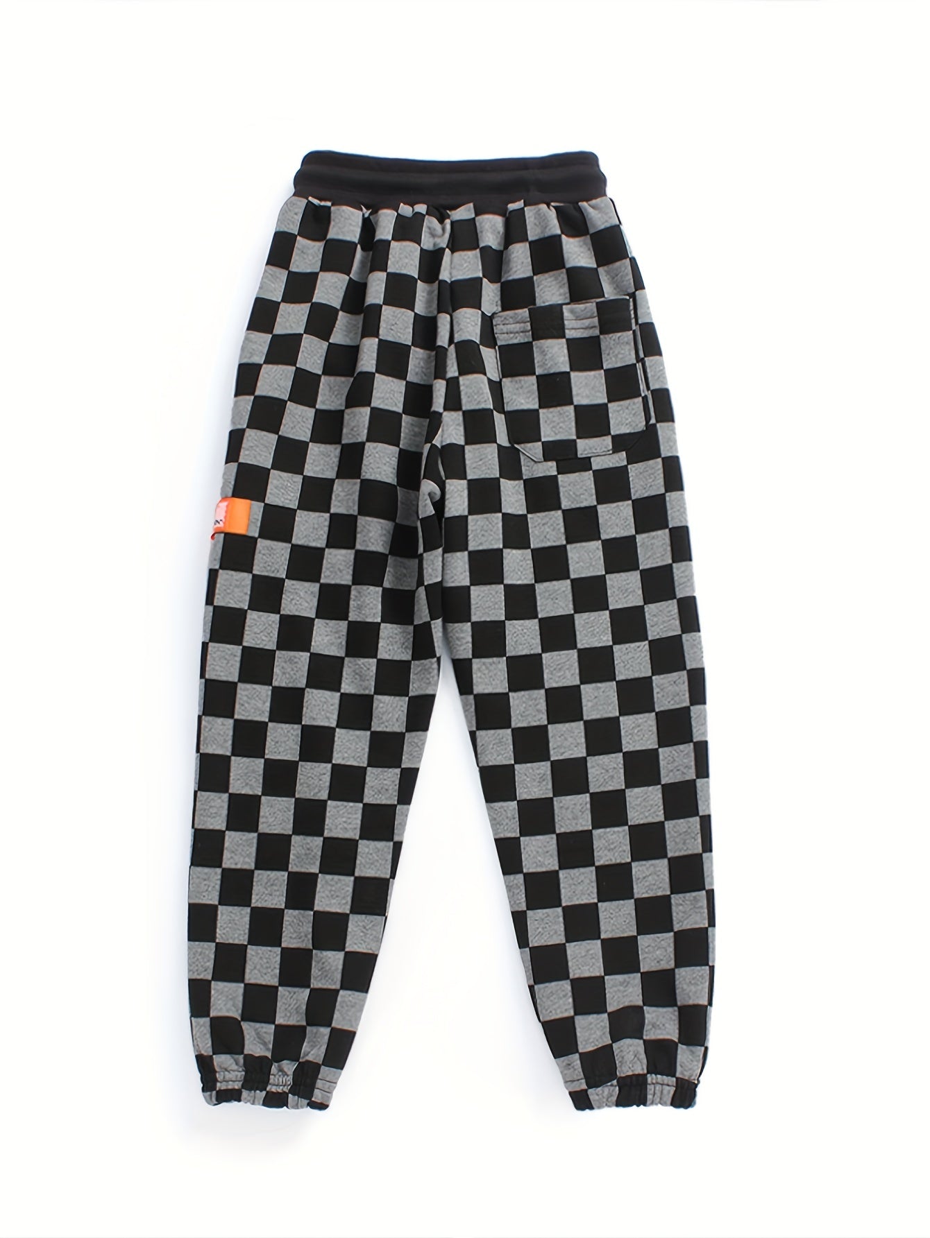 Boys' Cozy Plaid Joggers