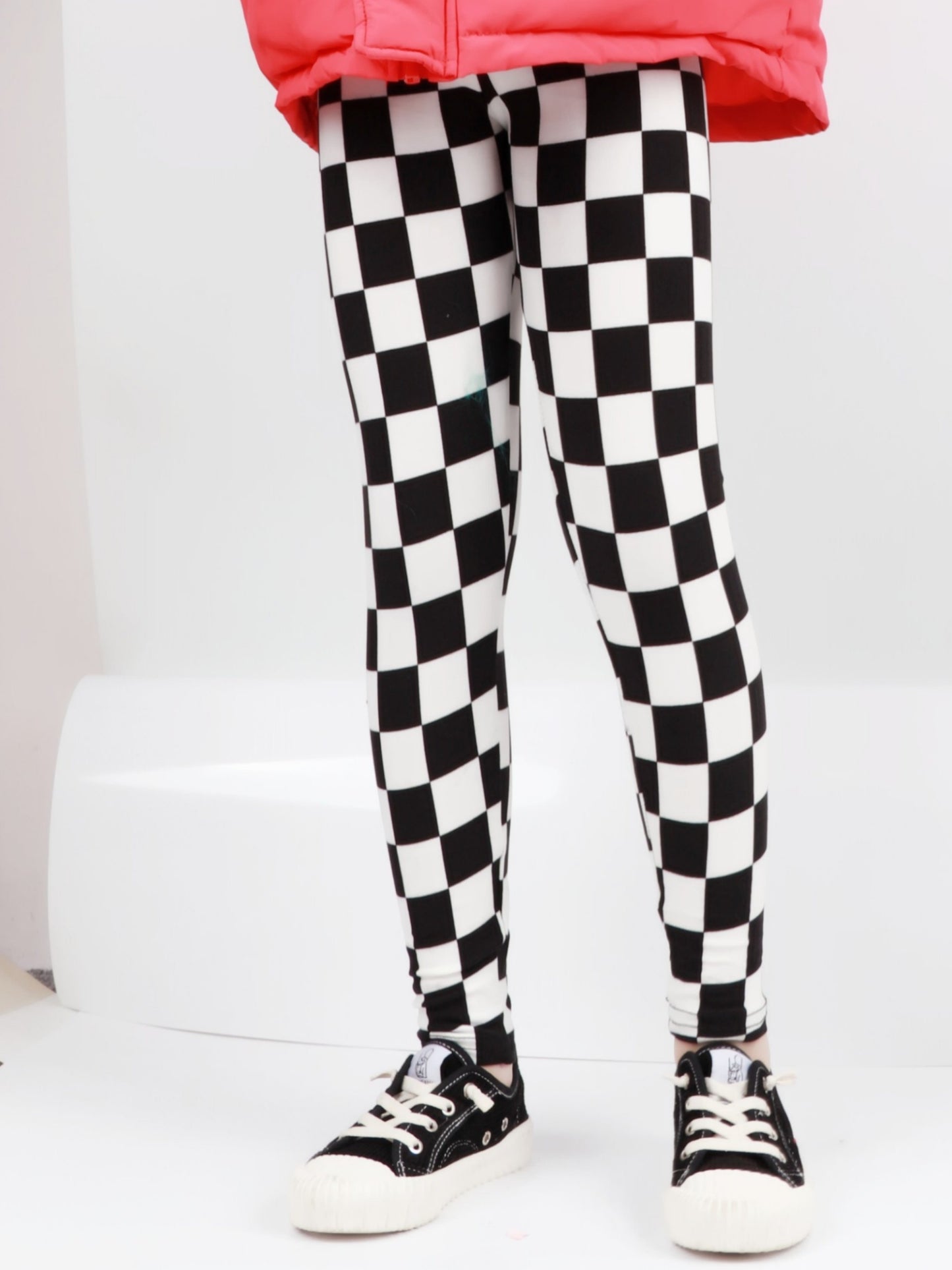 Girls Checkered Leggings