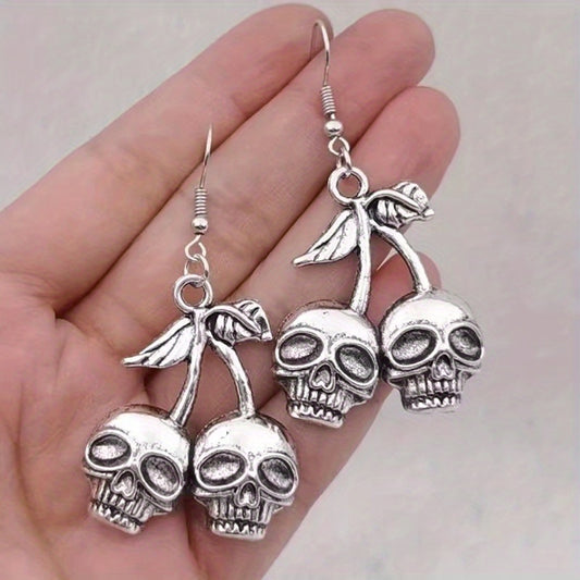 Skeleton Cherry Earrings