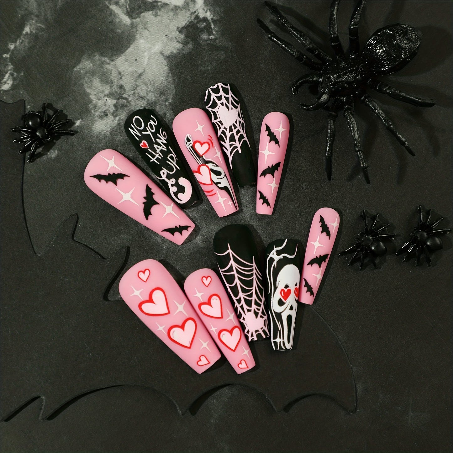 24pcs Scream Nails